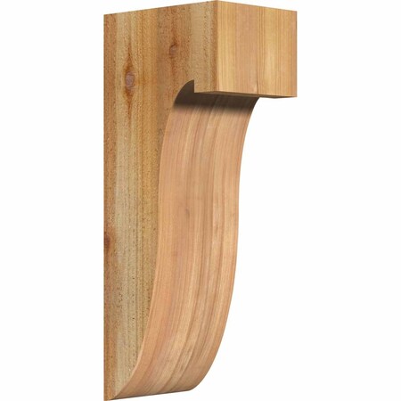 Ekena Millwork Del Monte Rough Sawn Corbel, Western Red Cedar, 6"W x 8"D x 20"H COR06X08X20DEL00RWR